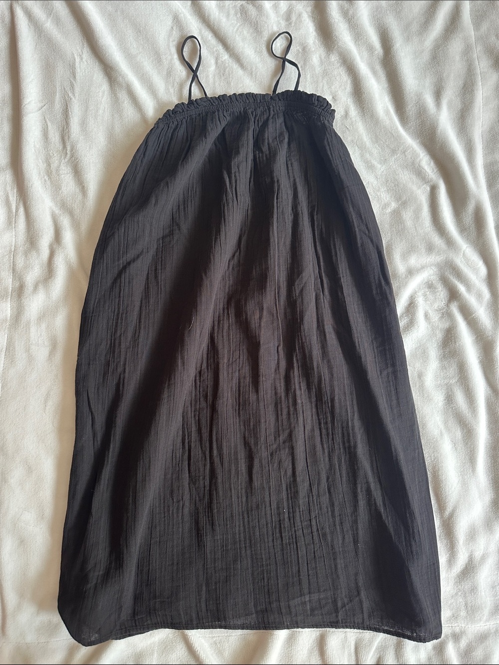 Time and Tru Black Spaghetti-Strap Maxi Dress
